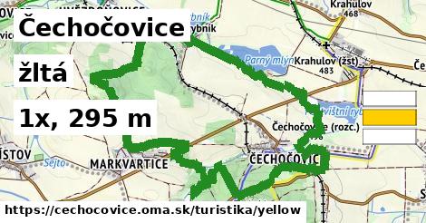 Čechočovice Turistické trasy žltá 