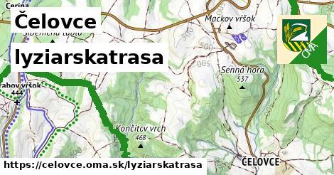 Čelovce Lyžiarske trasy  