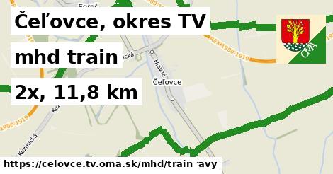 Čeľovce, okres TV Doprava train 