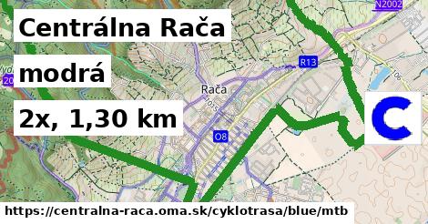 Centrálna Rača Cyklotrasy modrá mtb