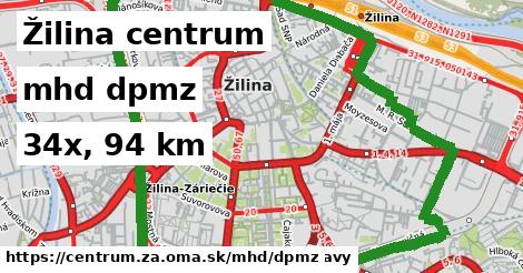 Žilina centrum Doprava dpmz 