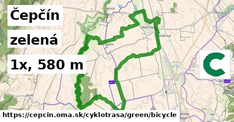 Čepčín Cyklotrasy zelená bicycle