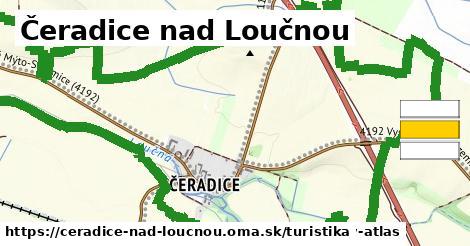 Čeradice nad Loučnou Turistické trasy  
