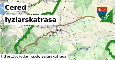 Cered Lyžiarske trasy  