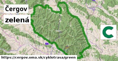 Čergov Cyklotrasy zelená 