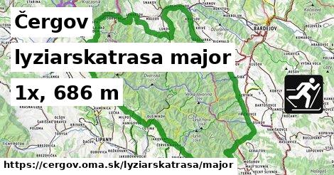 Čergov Lyžiarske trasy hlavná 