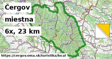 Čergov Turistické trasy miestna 