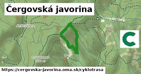 Čergovská javorina Cyklotrasy  