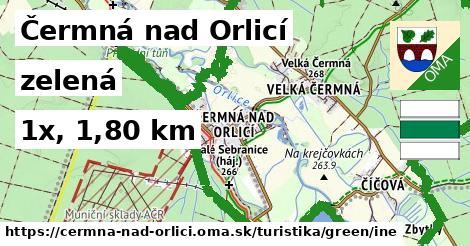 Čermná nad Orlicí Turistické trasy zelená iná