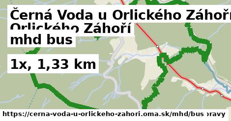 Černá Voda u Orlického Záhoří Doprava bus 