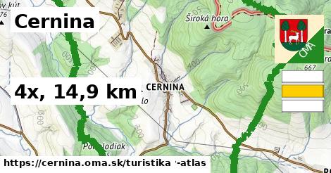 Cernina Turistické trasy  