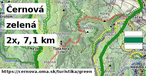 Černová Turistické trasy zelená 