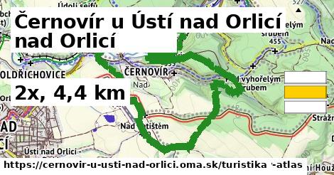 Černovír u Ústí nad Orlicí Turistické trasy  