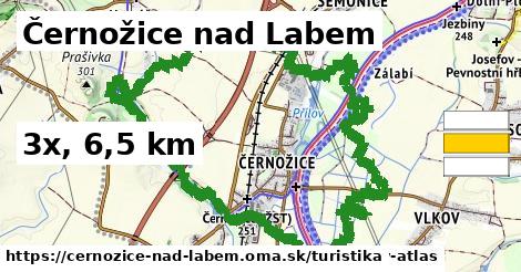Černožice nad Labem Turistické trasy  