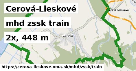 Cerová-Lieskové Doprava zssk train