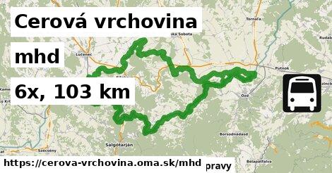 Cerová vrchovina Doprava  