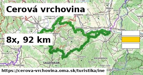 Cerová vrchovina Turistické trasy iná 