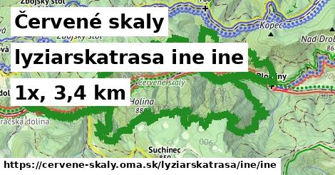 Červené skaly Lyžiarske trasy iná iná