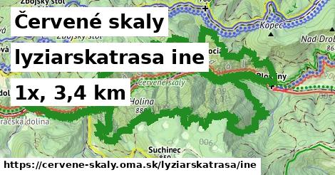 Červené skaly Lyžiarske trasy iná 