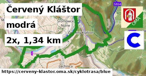 Červený Kláštor Cyklotrasy modrá 