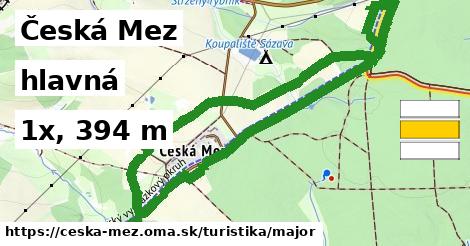 Česká Mez Turistické trasy hlavná 