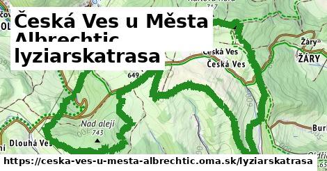 Česká Ves u Města Albrechtic Lyžiarske trasy  