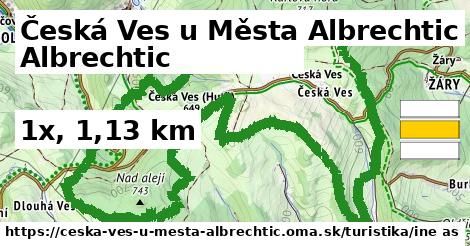 Česká Ves u Města Albrechtic Turistické trasy iná 