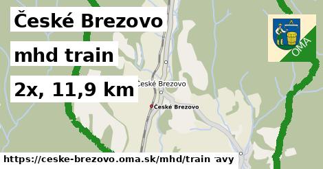 České Brezovo Doprava train 