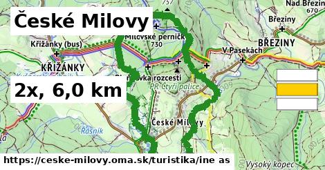 České Milovy Turistické trasy iná 