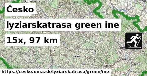 Česko Lyžiarske trasy zelená iná