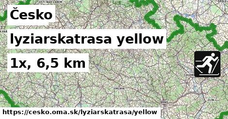 Česko Lyžiarske trasy žltá 