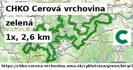 CHKO Cerová vrchovina Cyklotrasy zelená bicycle