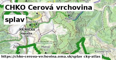 CHKO Cerová vrchovina Splav  