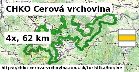 CHKO Cerová vrchovina Turistické trasy iná iná