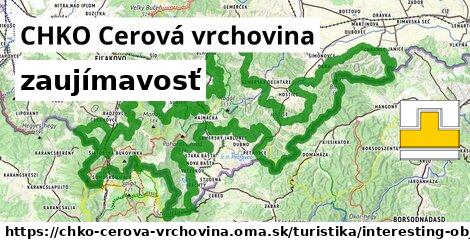 CHKO Cerová vrchovina Turistické trasy zaujímavosť 