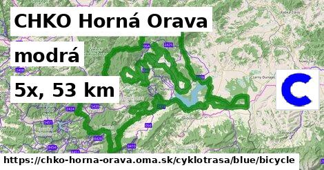 CHKO Horná Orava Cyklotrasy modrá bicycle