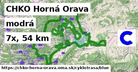 CHKO Horná Orava Cyklotrasy modrá 