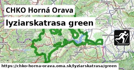 CHKO Horná Orava Lyžiarske trasy zelená 