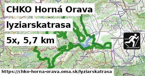 CHKO Horná Orava Lyžiarske trasy  