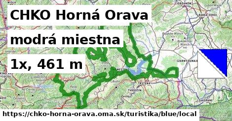 CHKO Horná Orava Turistické trasy modrá miestna