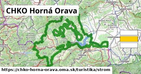 CHKO Horná Orava Turistické trasy strom 