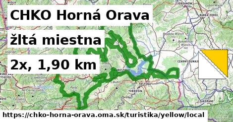 CHKO Horná Orava Turistické trasy žltá miestna