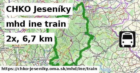 CHKO Jeseníky Doprava iná train