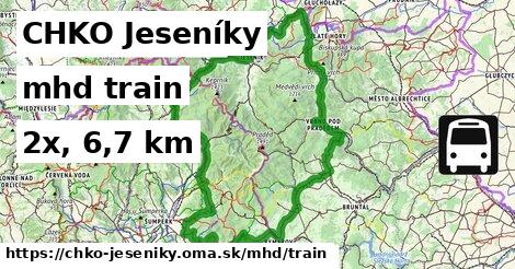 CHKO Jeseníky Doprava train 