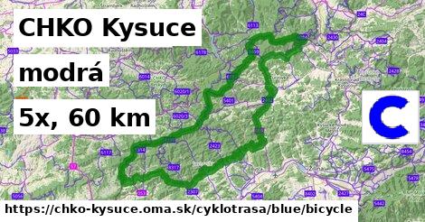 CHKO Kysuce Cyklotrasy modrá bicycle