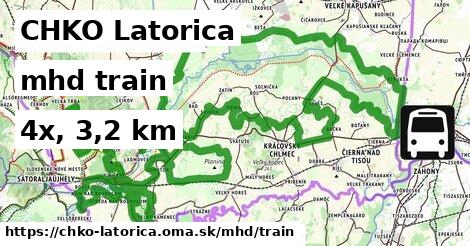 CHKO Latorica Doprava train 