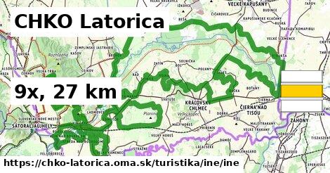 CHKO Latorica Turistické trasy iná iná