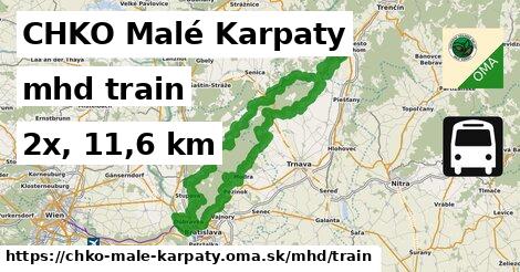 CHKO Malé Karpaty Doprava train 