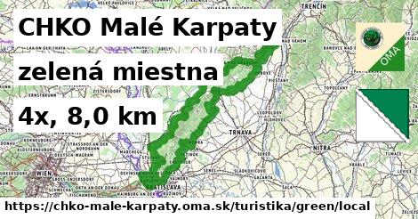 CHKO Malé Karpaty Turistické trasy zelená miestna
