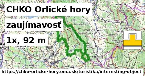 CHKO Orlické hory Turistické trasy zaujímavosť 